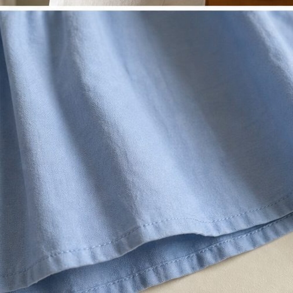Blue Peplum Top - Picture 6 of 6